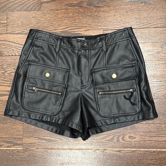 Anthropologie Pants - Anthropologie Vegan Leather Cargo Pants